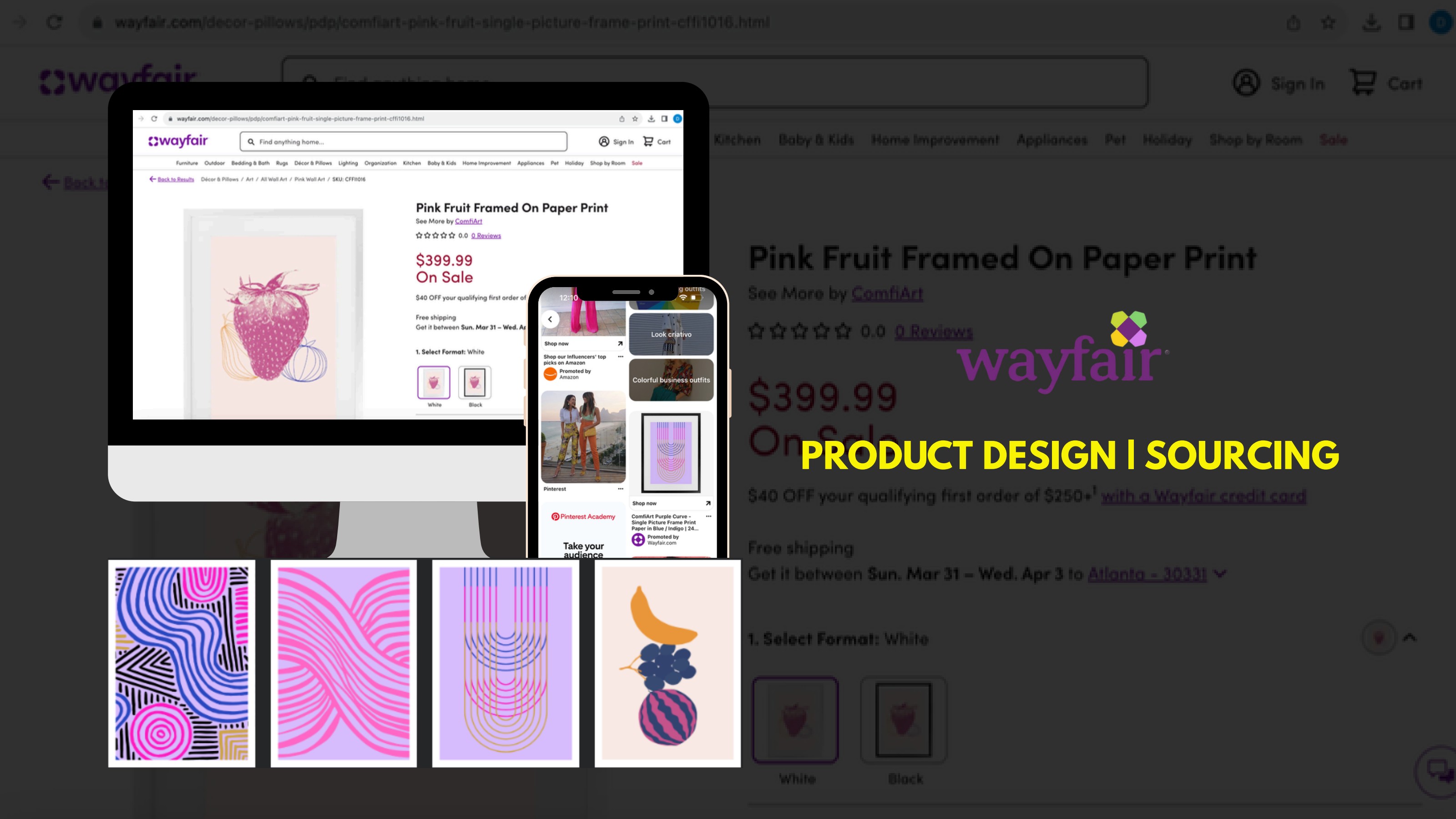 Wayfair — ComfiArt product design