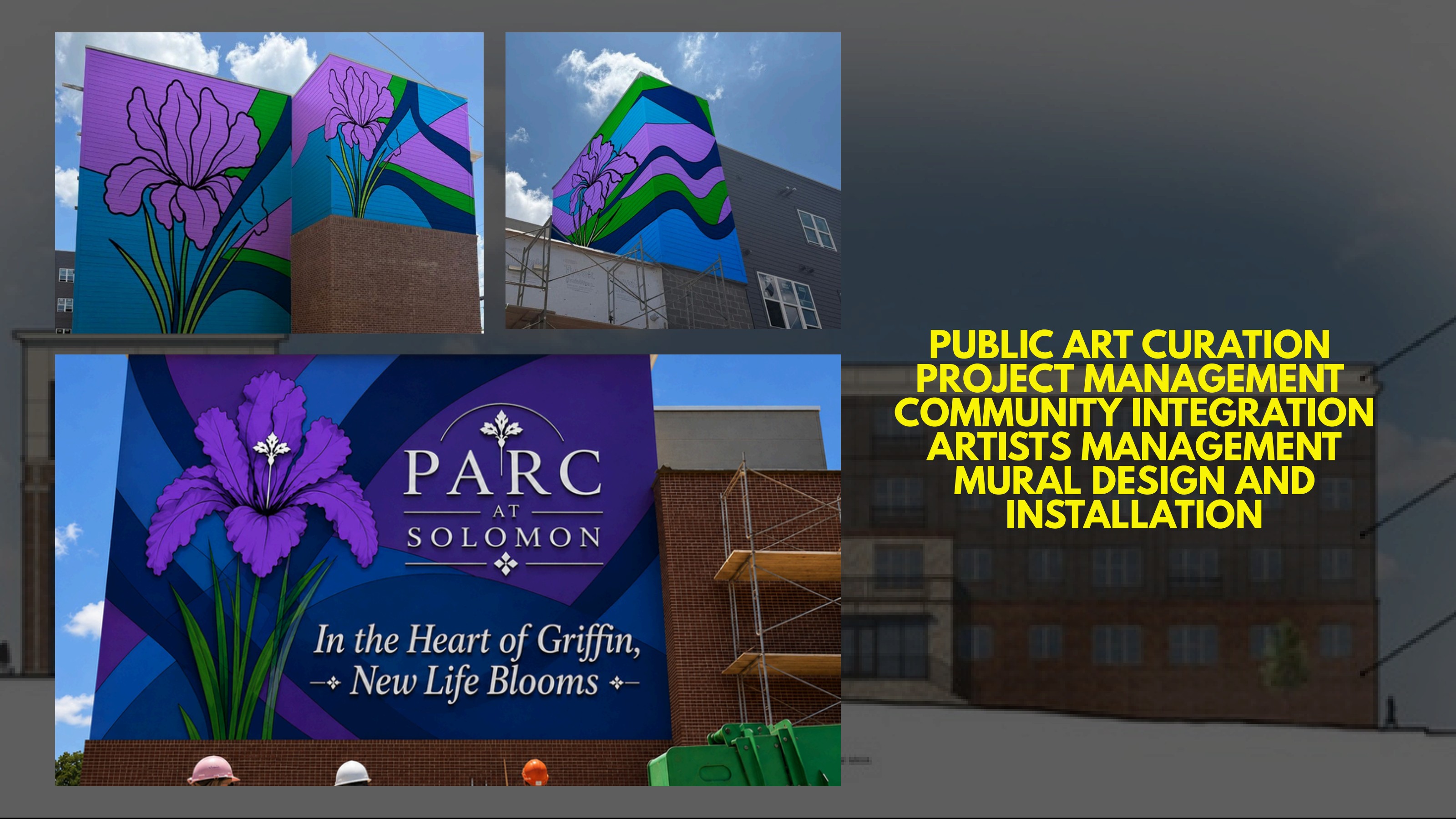 Parc at Solomon mural — public art curation